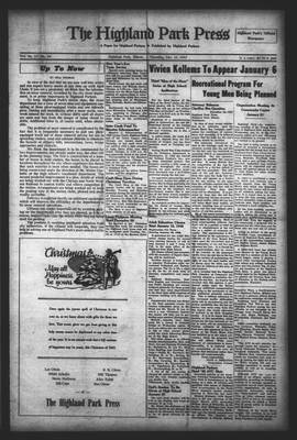 Highland Park Press, 25 Dec 1947