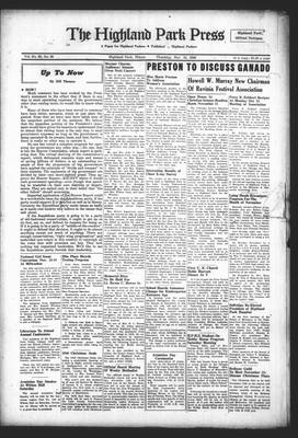 Highland Park Press, 10 Nov 1949