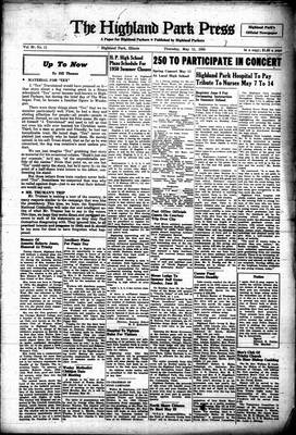 Highland Park Press, 11 May 1950