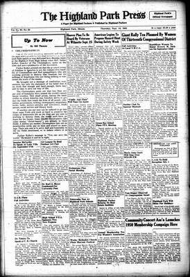 Highland Park Press, 14 Sep 1950