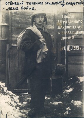 Boris Bokan returns home after his seventeen-month imprisonment for opposing conscription into the Soviet Army.