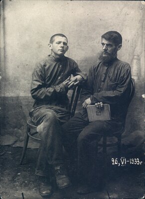 Boris and Nikolai Bokan, seated.