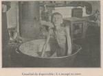 Non-Holodomor: A youth crazed with hunger sits in a basin in a Ukrainian village