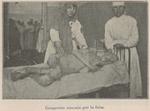 Non-Holodomor: A youth with gangrene is attended by two hospital workers in a medical facility in Ukraine