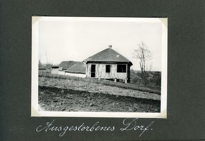 Empty house in a Ukrainian village