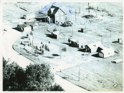 Fishing Resort & Cabins - Dance Hall - Fitzgerald Homestead, Dean Lake, 1952