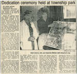 Township Park Dedication Ceremony, Dean Lake,Circa 1980