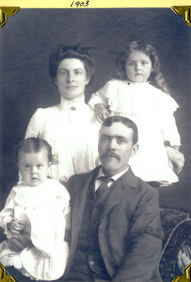 Sam and Annie Allen with Children Ada and Horace, 1903