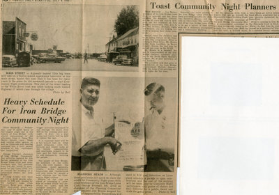 Iron  Bridge Community Night, 1958