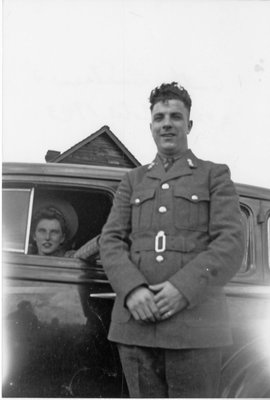 Soldier Morris Cote and Esther Leishman, 1943