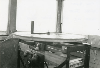 Inside Wilkie Fire Tower, Twp 163, White River Road