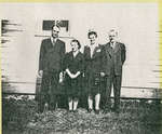 Reverend and Mrs. Dickinson, Reverend and Mrs. F. Stymiest - Iron Bridge United Church - 1943