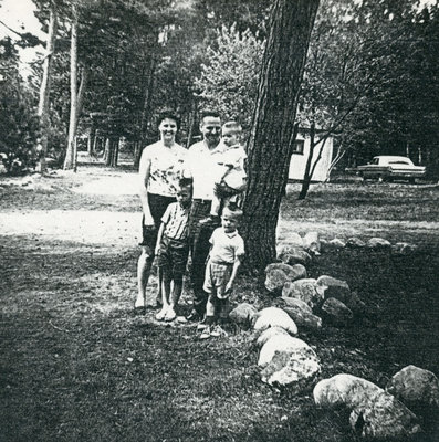 Reverend and Mrs. Douglas Warren And Family At Camp MacDougall.