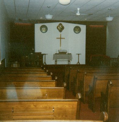 Renovated Iron Bridge United Church Sanctuary With Old Furnishings