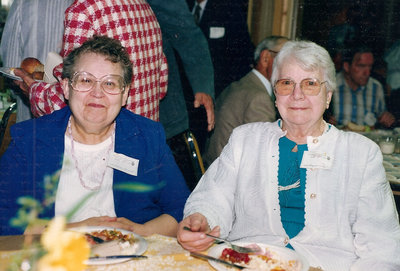 Elva Arnill and Margaret Linley, May 1992