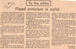 Flood Criticism Is Valid - Iron Bridge, 1979