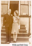 Hilda and Bob Grey's Wedding Day - Circa 1940