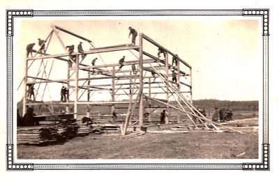 Allen Family Barn Raising - 1934