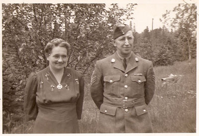 Mary Pace Beemer and Sgt. Russell Beemer - Circa 1940