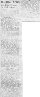 Algoma News- Circa 1942