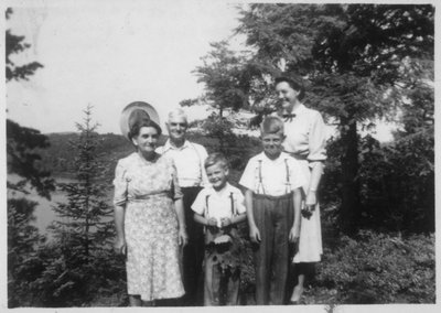 Nicholson and Tulloch Family, Huron Shores, Circa 1945