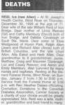 Obituary for Iva (nee Allen) Reid, Iron Bridge, 1999