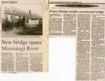 New Bridge Spans Mississagi River, Iron Bridge, 1999