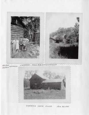 Warnock Family and Farmhouse, Iron Bridge, Circa 1930