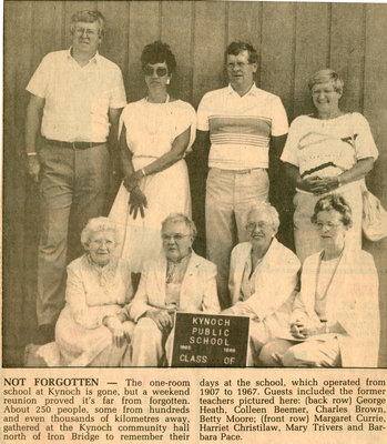 Kynoch Public School Not Forgotten, Circa 1980