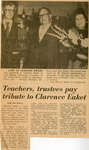 Tributes Paid to Clarence Eaket, Elliot Lake, 1971