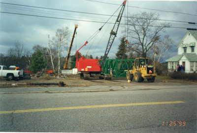 Installation Of New Walking Bridge, Iron Bridge, 1999