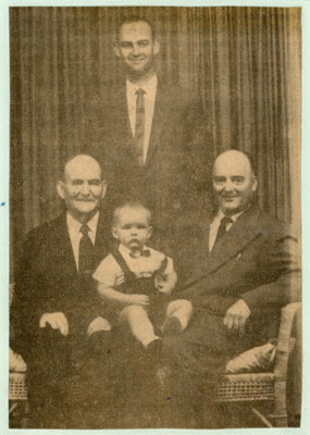 Portrait Of Mr. Alex Tulloch |And Family, Circa 1960