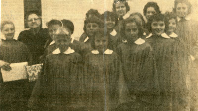 United Church Junior Choir, Iron Bridge, 1960