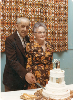 Mr. and Mrs. Max Tulloch, 50th Wedding Anniversary, 1975