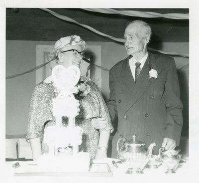 Mr. Edgar Hare and Mrs. Hazel Hare 50th Wedding Anniversary, 1960