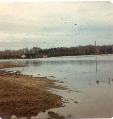 Flooding, Wedgwood Home, Iron Bridge, 1979