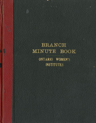 Iron Bridge Women's Institute Branch Minute Book, 1937 - 1939