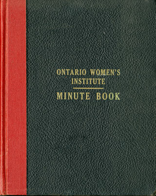 Women's Institute Branch Minute Book, April 1967 - March 1972