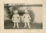 Erma and Earla Tulloch, Iron Bridge, Circa 1948