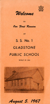 Gladstone Public School Reunion Brochure, 1967