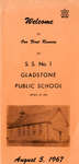 Gladstone Public School Reunion Brochure, 1967