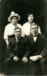 Pearl (Beharriell) Reid, Ed Reid, Mary (Beharriell) Tulloch and Unknown Gentleman, Circa 1915