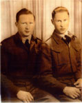 Raymond John Hopkins & Norman Lawrence Hopkins In Uniform, Circa 1940