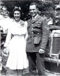 Wedding Photo Of Bill and Goldie Minion, Circa 1940
