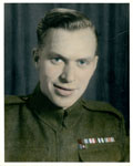 Portrait of Edward Harvey Lessard In Uniform, Circa 1940