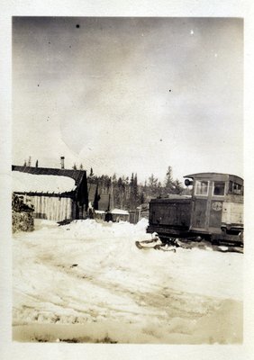 Lyn Tractor At Camp, Circa 1930