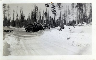 Truck Hauling Logs, Circa 1940