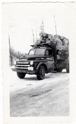 W. Broughton Logging Truck, Circa 1940