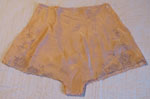 Silk Peach Underwear With Ecru Lace Insets, Circa 1940