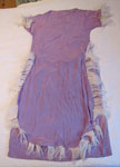 Purple Nightgown With White Ostrich Feathers, Circa 1940